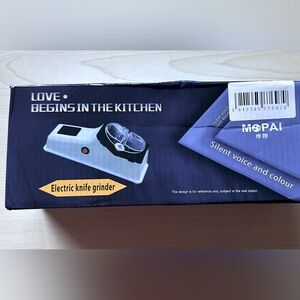 Mopai Convenient Usb Electric Knife Sharpener Tool. Open Box